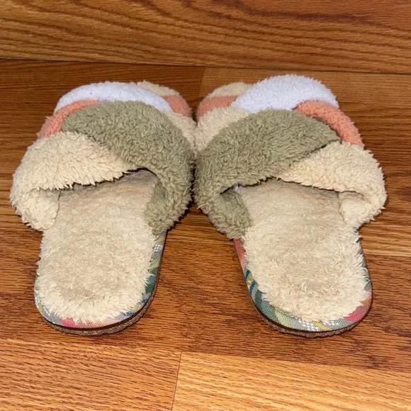 Feelgoodz Women's Equinox Sherpa Cross-Strap Slipper - Picture 4 of 4